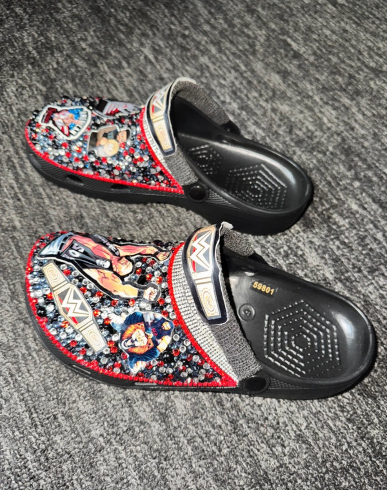 Customised Crocs/clogs size 9