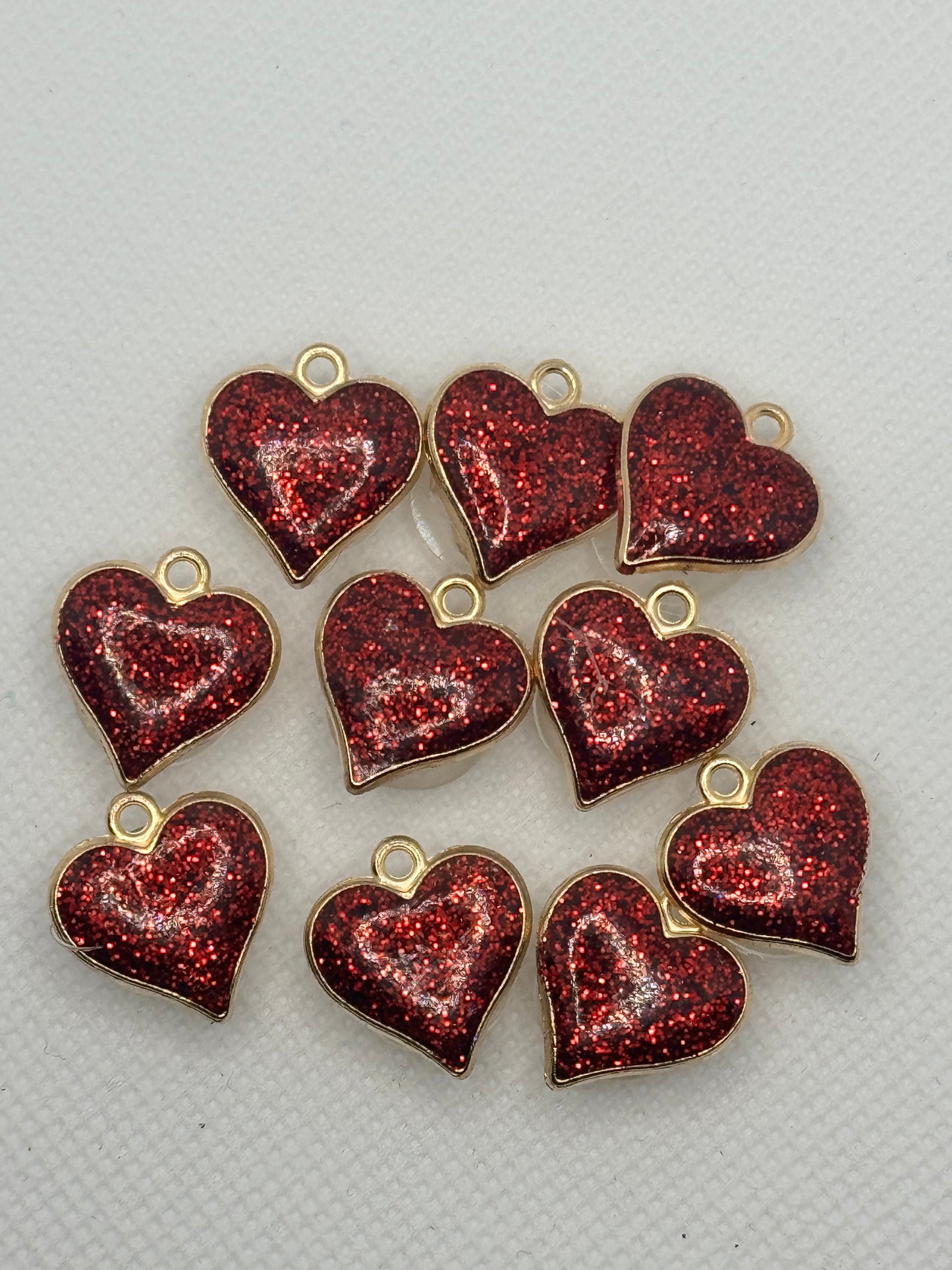 Red hearts Jibbitz