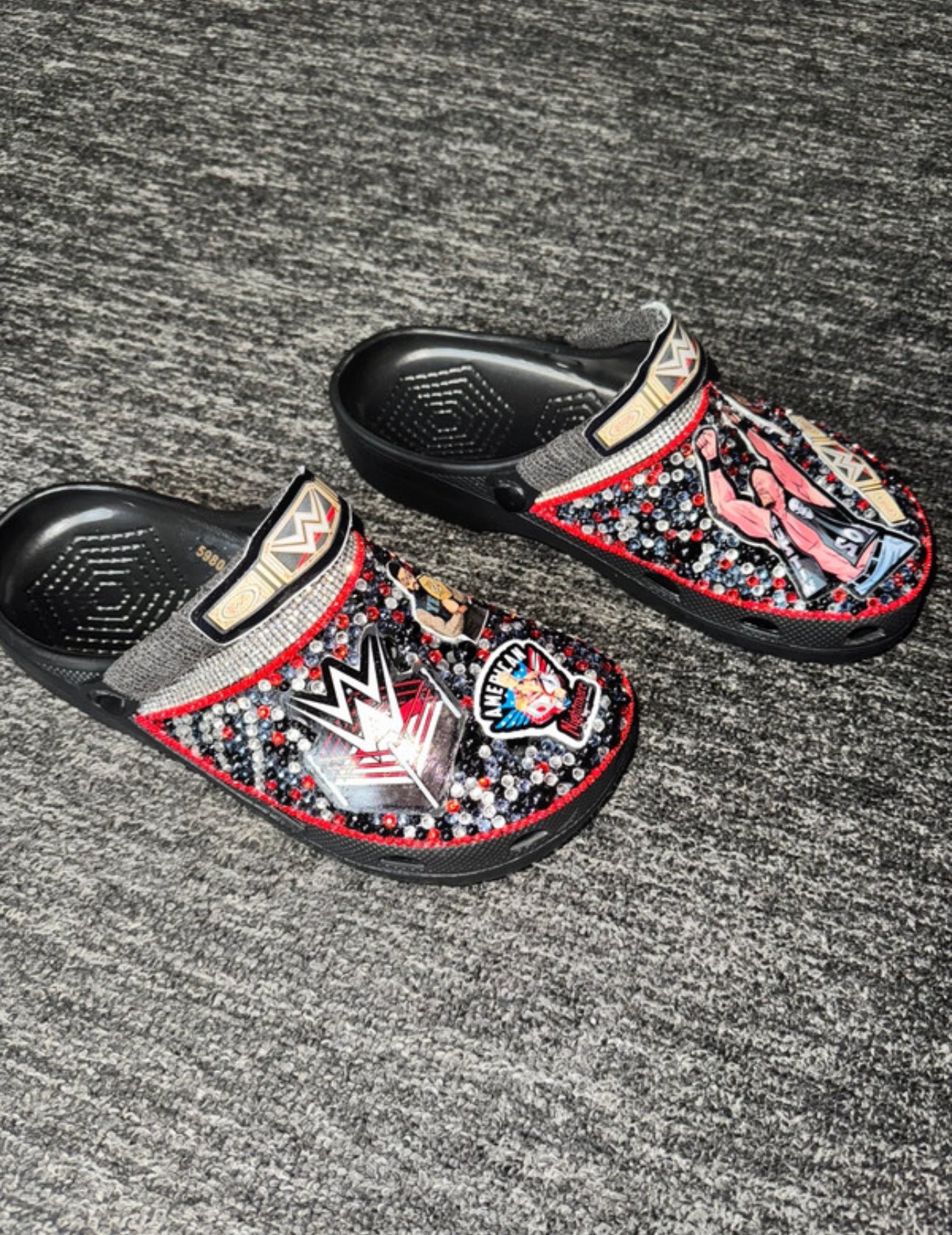 Customised Crocs/clogs size 9