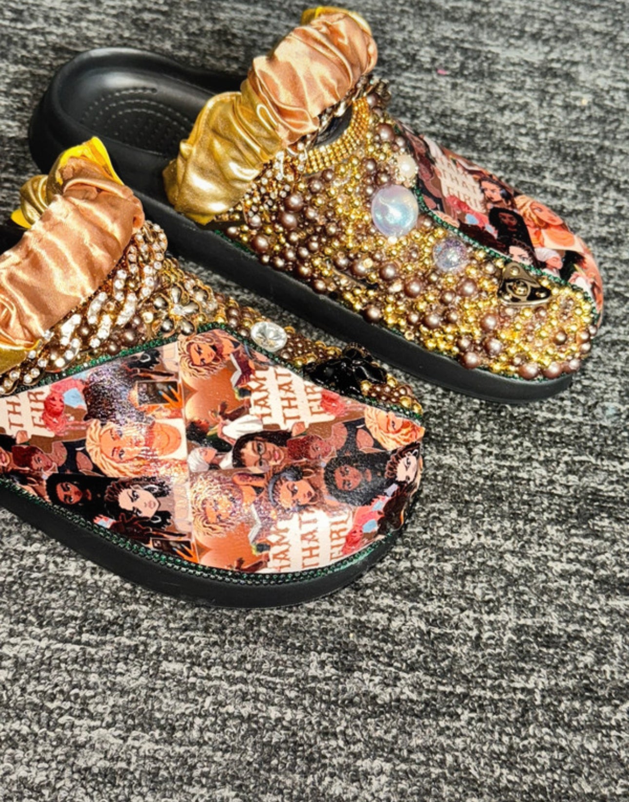 Customised Crocs/clogs size 8