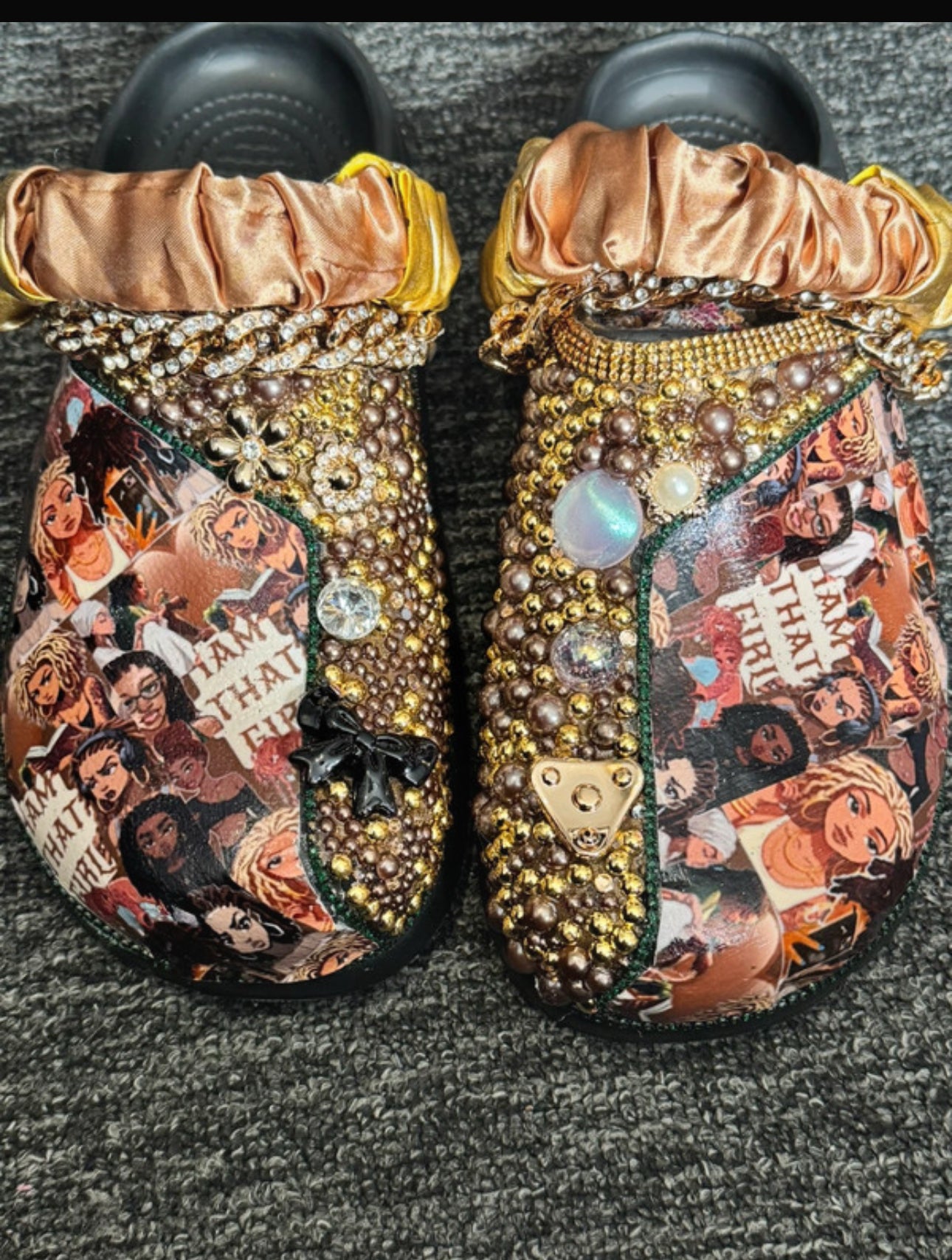 Customised Crocs/clogs size 8